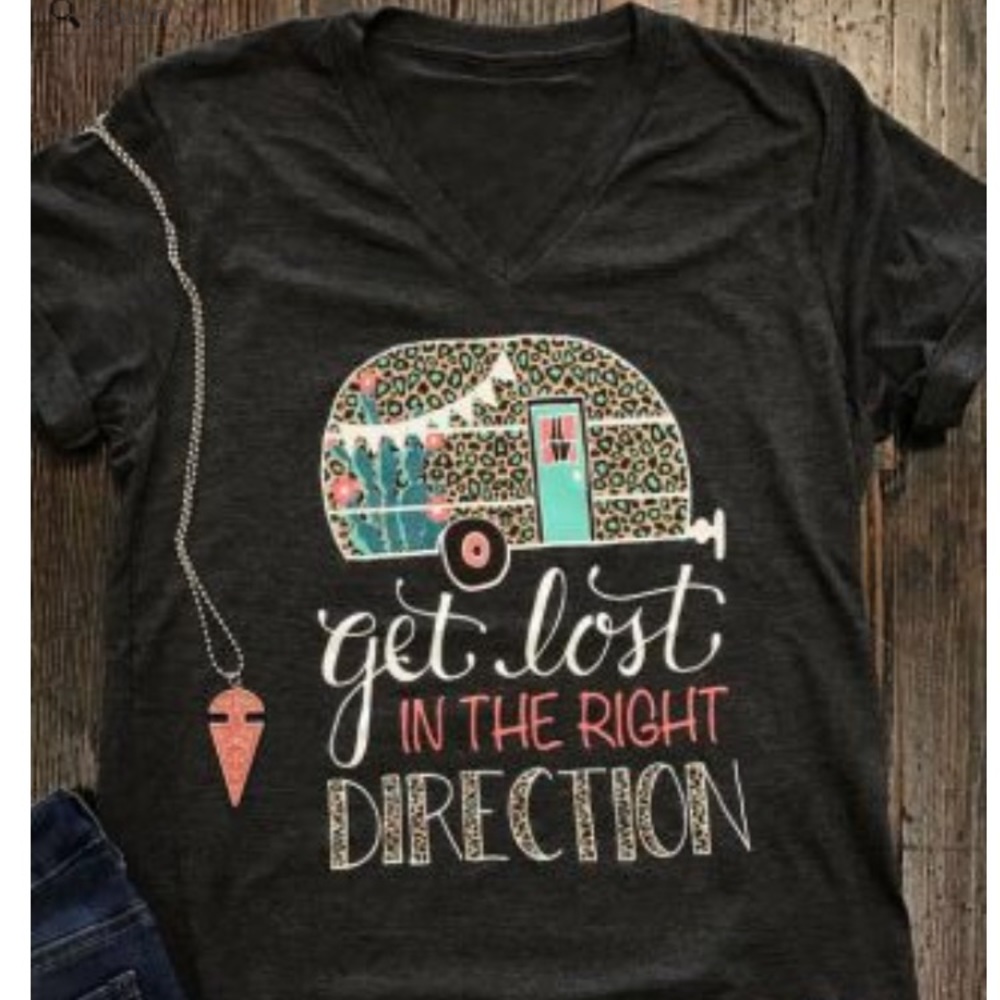 NWT Cute camper t-shirt Size M
